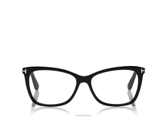 TOM FORD sievietes melns plāns tauriņa optiskais rāmis HTNR2257