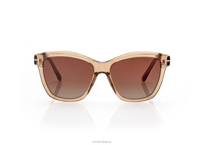 TOM FORD sievietes šampanietis Lucia saulesbrilles HTNR2180