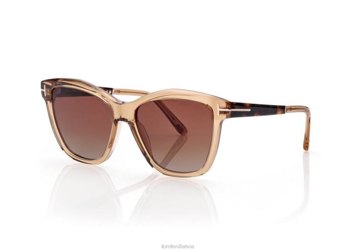TOM FORD sievietes šampanietis Lucia saulesbrilles HTNR2180