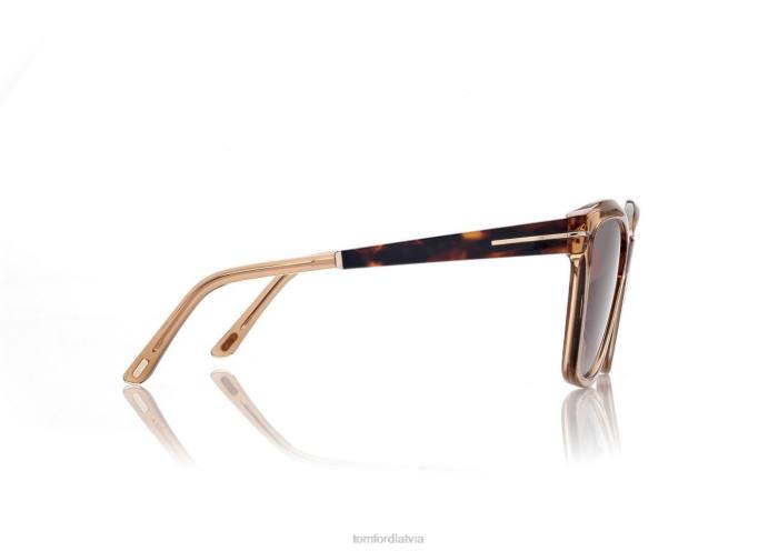 TOM FORD sievietes šampanietis Lucia saulesbrilles HTNR2180