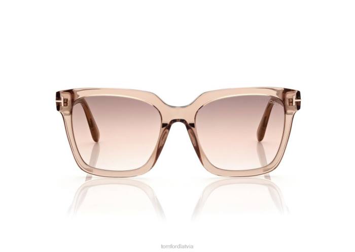 TOM FORD sievietes šampanietis Selby saulesbrilles HTNR2084