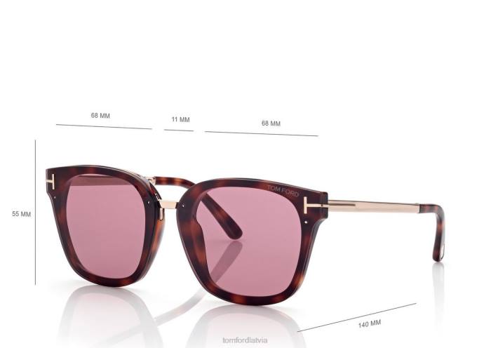 TOM FORD sievietes blondīne havana philippa saulesbrilles HTNR2089