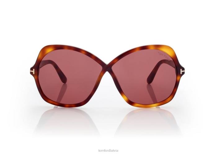 TOM FORD sievietes blondīne havana rozmīna saulesbrilles HTNR2144