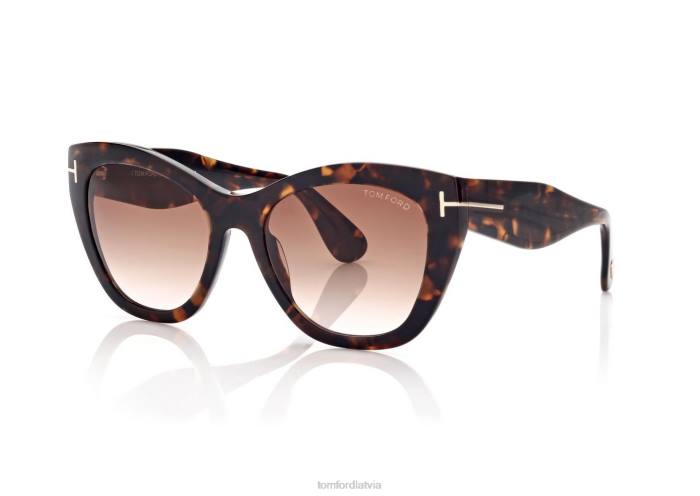TOM FORD sievietes havana cara saulesbrilles HTNR2159