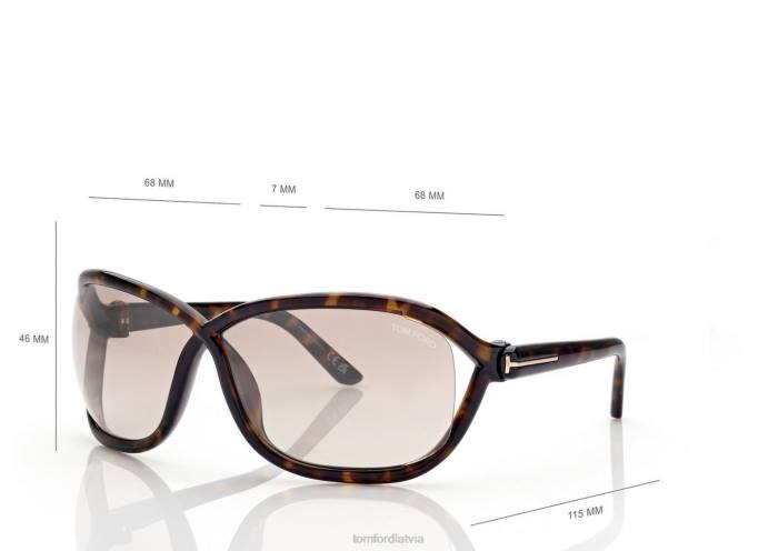 TOM FORD sievietes havana fernanda saulesbrilles HTNR2139