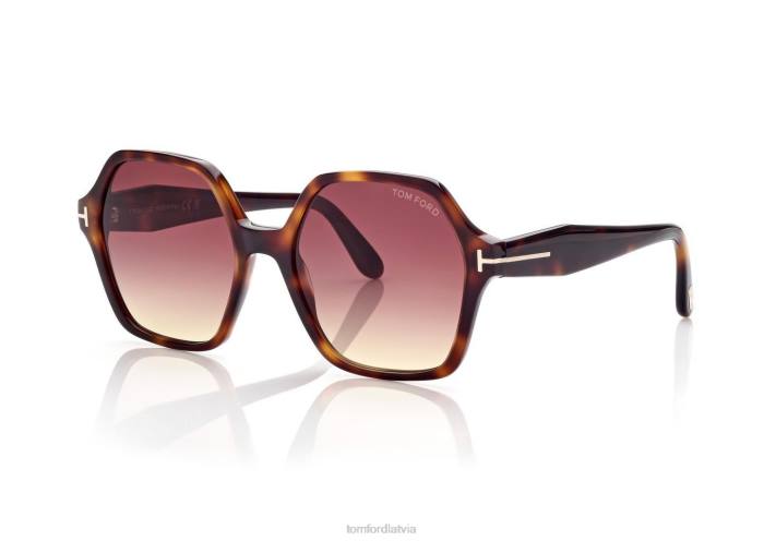 TOM FORD sievietes havana/rozā romija saulesbrilles HTNR2150