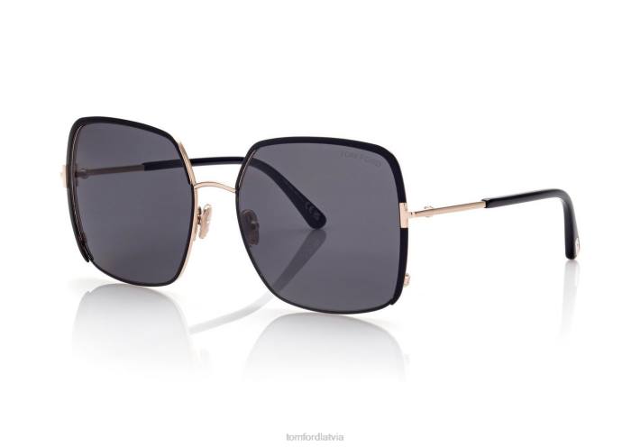 TOM FORD sievietes matēts melns raphaela saulesbrilles HTNR2122