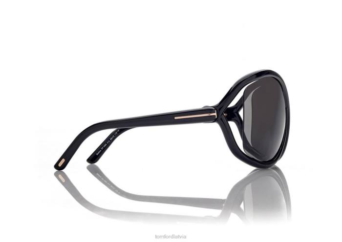 TOM FORD sievietes melns Bettina saulesbrilles HTNR2091