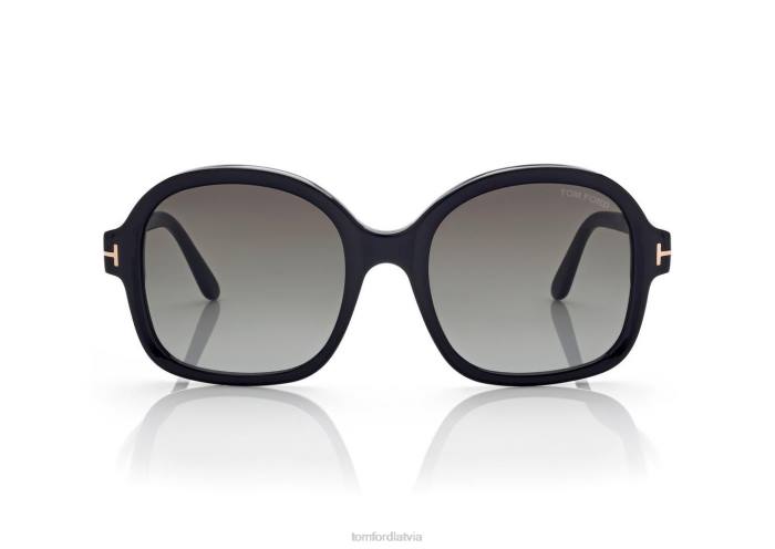TOM FORD sievietes melns Hanley saulesbrilles HTNR2163