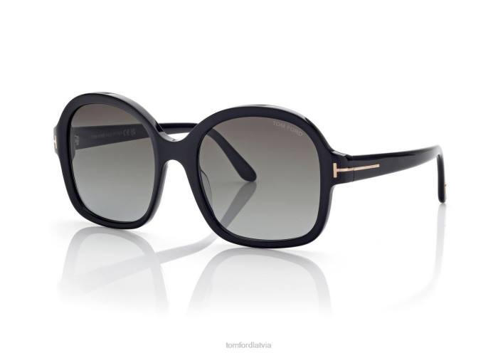 TOM FORD sievietes melns Hanley saulesbrilles HTNR2163