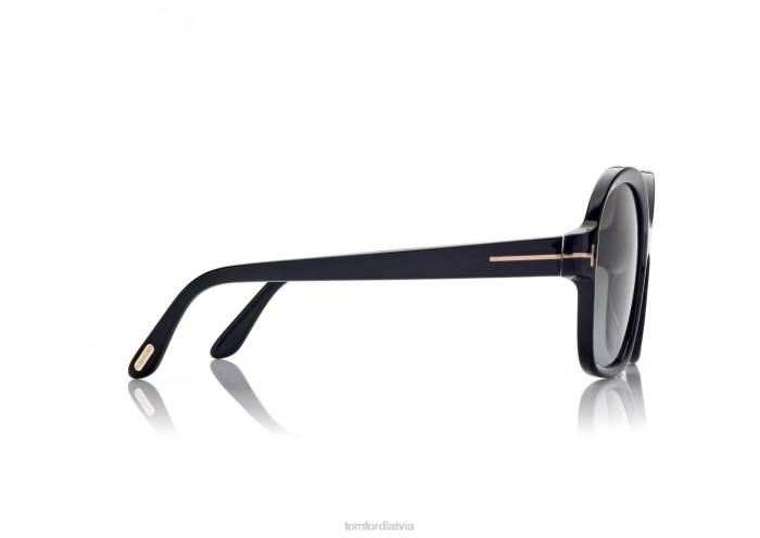 TOM FORD sievietes melns Hanley saulesbrilles HTNR2163