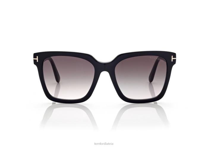TOM FORD sievietes melns Selby saulesbrilles HTNR2081