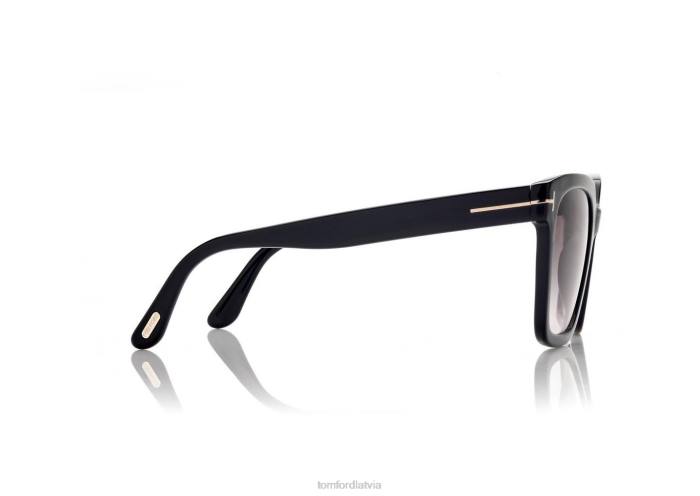 TOM FORD sievietes melns Selby saulesbrilles HTNR2081