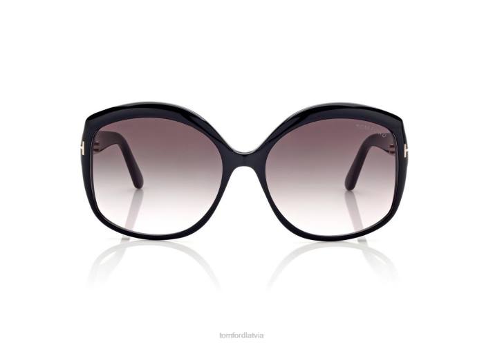 TOM FORD sievietes melns chiara saulesbrilles HTNR2115