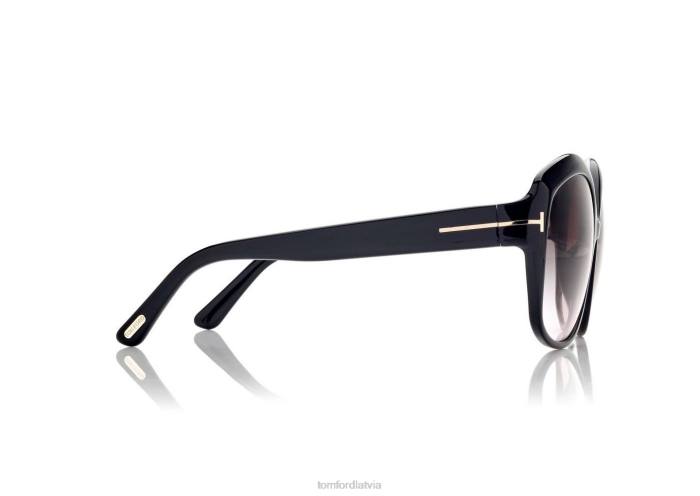 TOM FORD sievietes melns chiara saulesbrilles HTNR2115