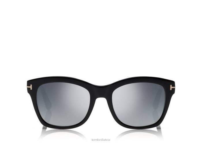 TOM FORD sievietes melns/dūms Lauren saulesbrilles HTNR2107