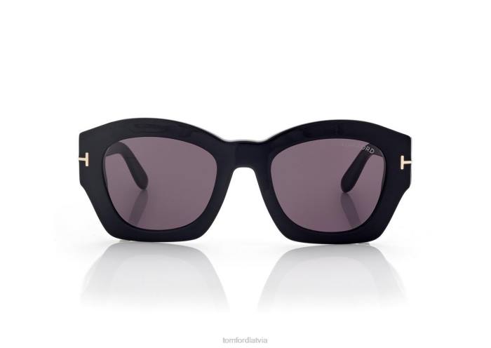 TOM FORD sievietes melns guilliana saulesbrilles HTNR2173