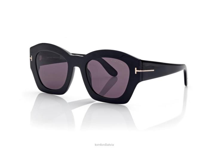 TOM FORD sievietes melns guilliana saulesbrilles HTNR2173