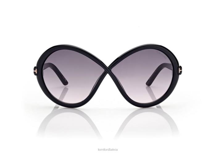 TOM FORD sievietes melns jada saulesbrilles HTNR2134