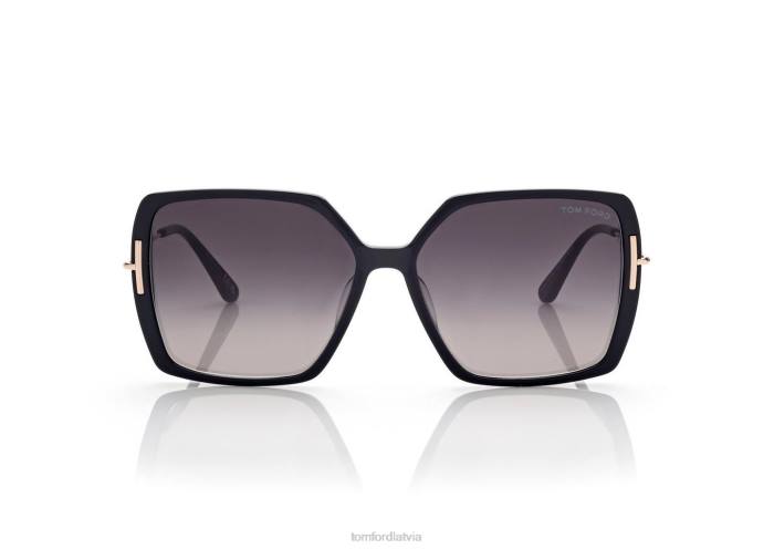 TOM FORD sievietes melns joanna saulesbrilles HTNR2097