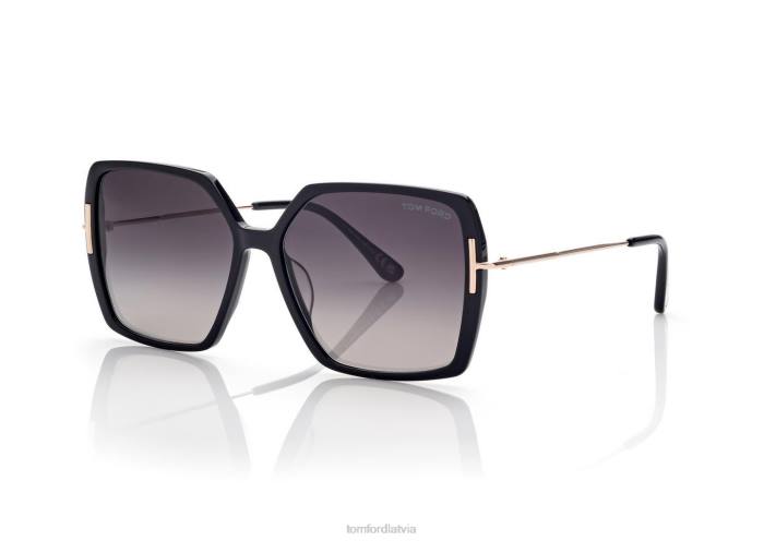 TOM FORD sievietes melns joanna saulesbrilles HTNR2097