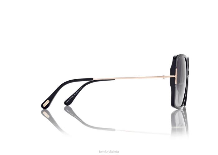TOM FORD sievietes melns joanna saulesbrilles HTNR2097