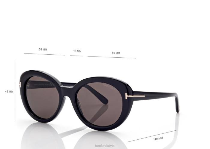 TOM FORD sievietes melns lilijas saulesbrilles HTNR2102