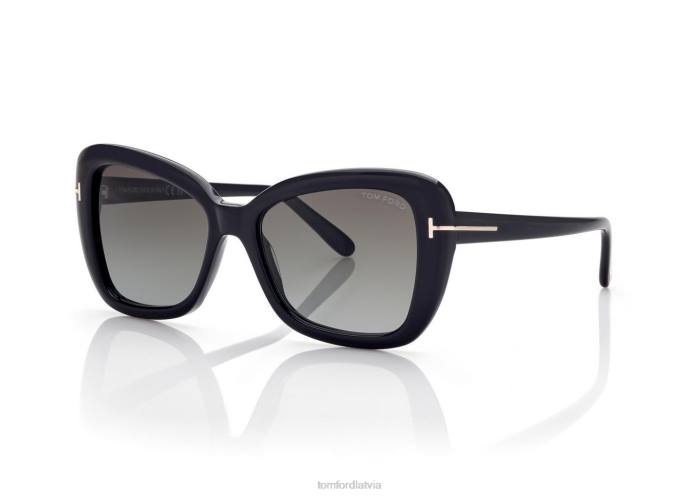 TOM FORD sievietes melns maeve saulesbrilles HTNR2183