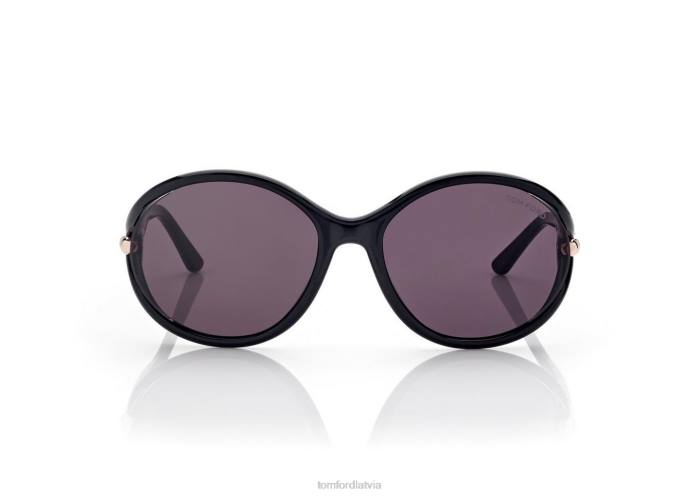 TOM FORD sievietes melns melodiskas saulesbrilles HTNR2171