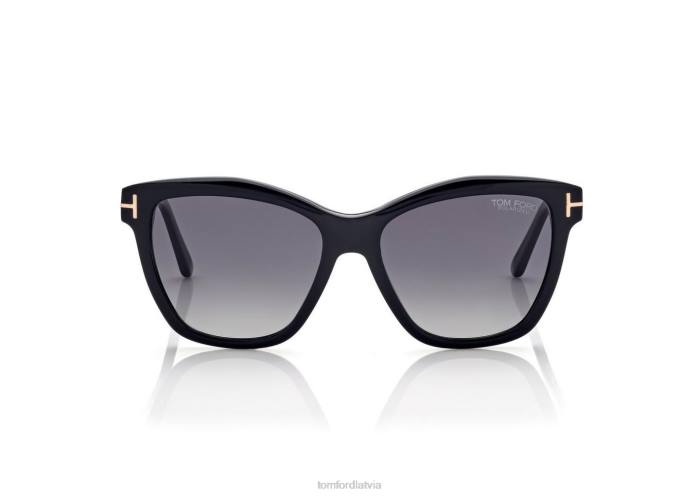 TOM FORD sievietes melns polarizētās Lucia saulesbrilles HTNR2132