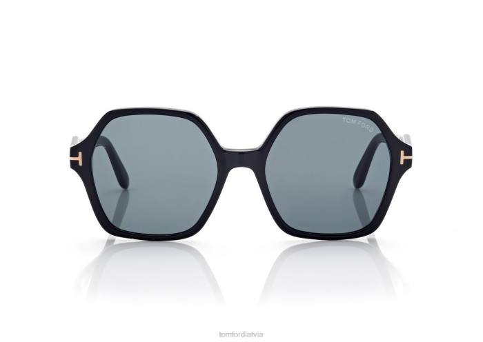 TOM FORD sievietes melns romija saulesbrilles HTNR2149