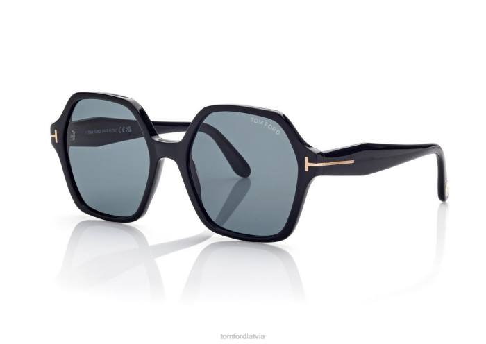 TOM FORD sievietes melns romija saulesbrilles HTNR2149