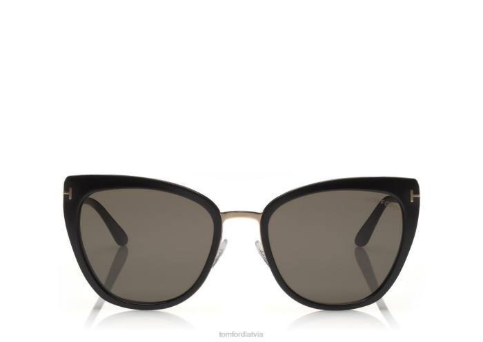 TOM FORD sievietes melns simona saulesbrilles HTNR2151