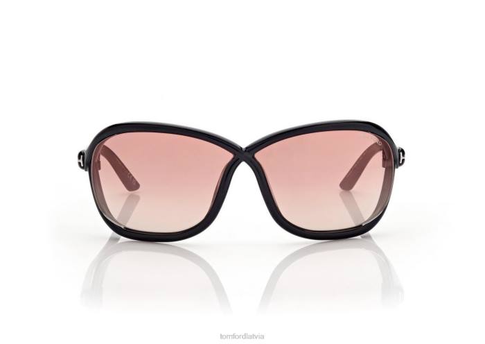 TOM FORD sievietes melns/spogulis fernanda saulesbrilles HTNR2138