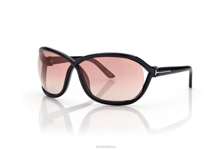 TOM FORD sievietes melns/spogulis fernanda saulesbrilles HTNR2138