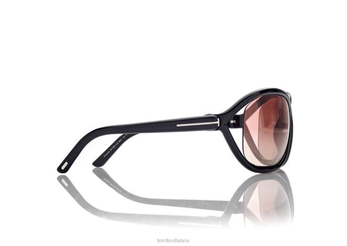 TOM FORD sievietes melns/spogulis fernanda saulesbrilles HTNR2138