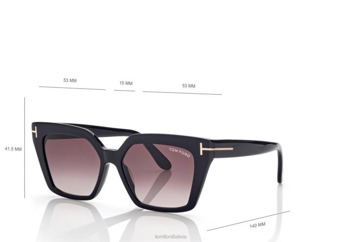 TOM FORD sievietes melns/spogulis winona saulesbrilles HTNR2077