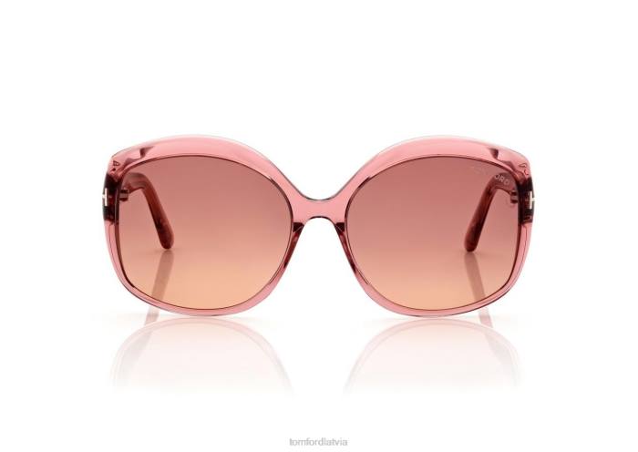 TOM FORD sievietes rozā chiara saulesbrilles HTNR2117