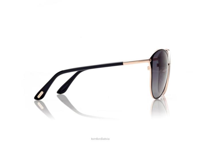 TOM FORD sievietes rozā zelts polarizētas penelopes saulesbrilles HTNR2140