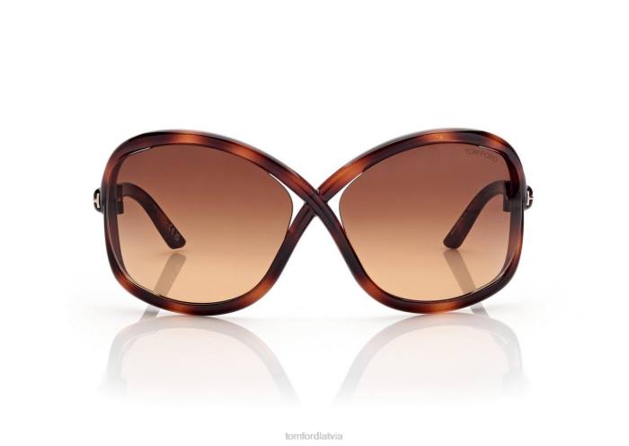 TOM FORD sievietes tumšā havana Bettina saulesbrilles HTNR2092