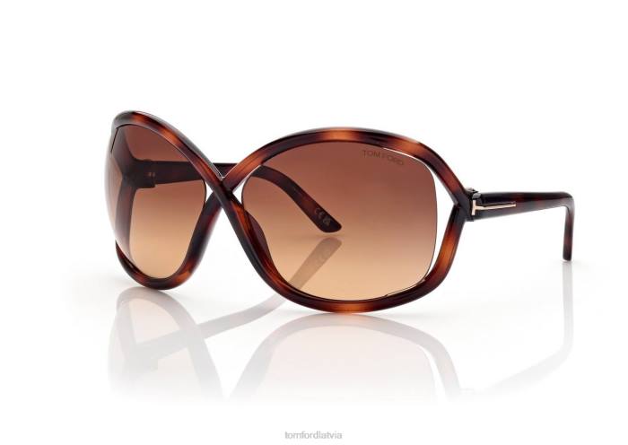 TOM FORD sievietes tumšā havana Bettina saulesbrilles HTNR2092