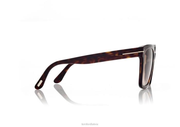 TOM FORD sievietes tumšā havana Selby saulesbrilles HTNR2082