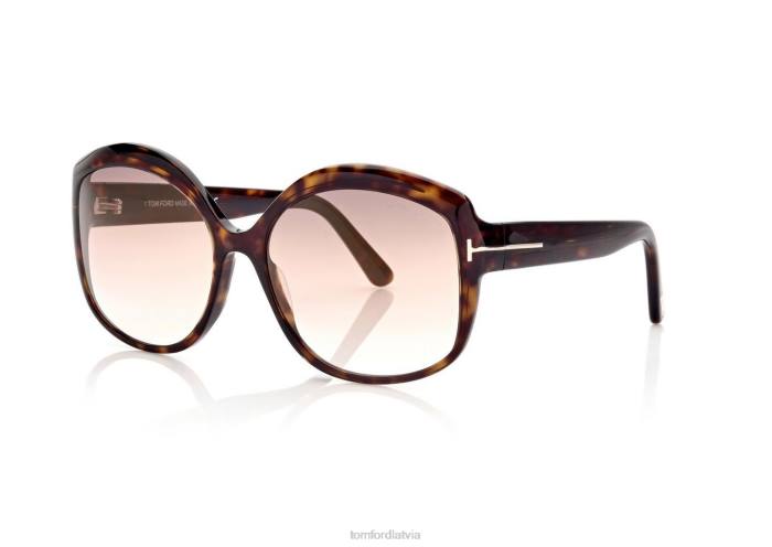 TOM FORD sievietes tumšā havana chiara saulesbrilles HTNR2116
