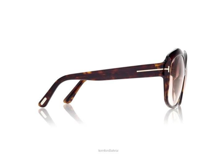 TOM FORD sievietes tumšā havana chiara saulesbrilles HTNR2116