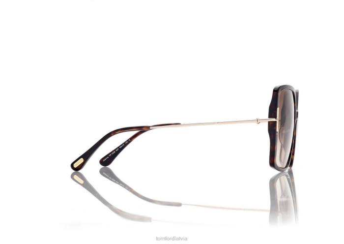 TOM FORD sievietes tumšā havana joanna saulesbrilles HTNR2098