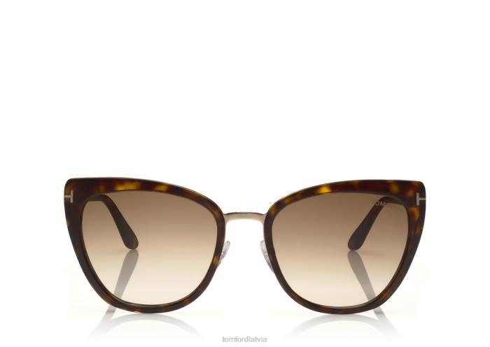 TOM FORD sievietes tumšā havana simona saulesbrilles HTNR2152
