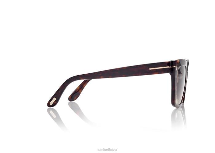 TOM FORD sievietes tumšā havana winona saulesbrilles HTNR2076