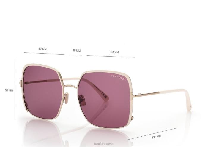 TOM FORD sievietes zelta/violeta raphaela saulesbrilles HTNR2123