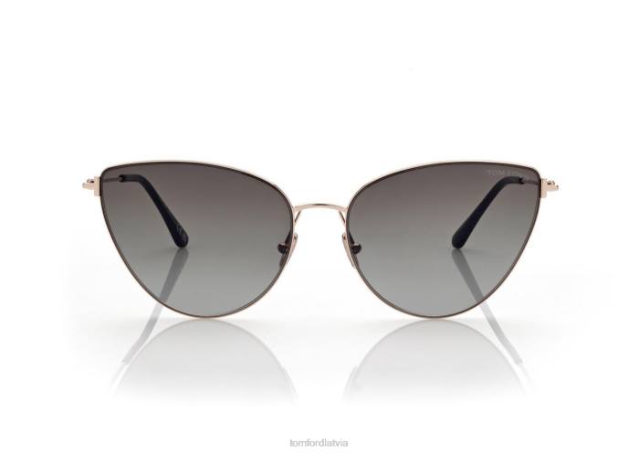 TOM FORD sievietes zelts anais saulesbrilles HTNR2167