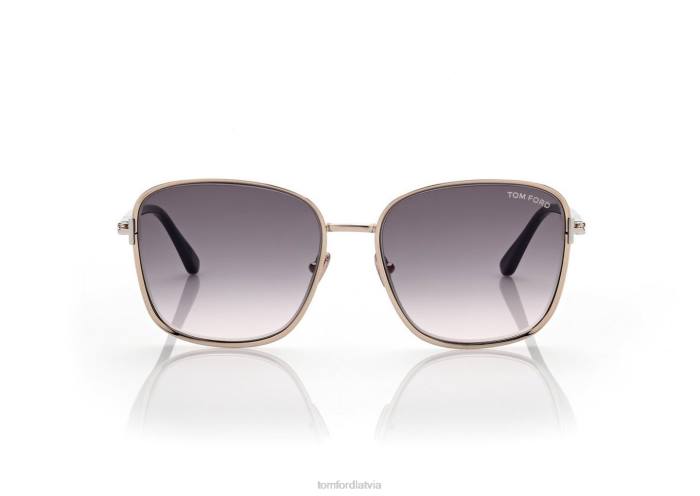 TOM FORD sievietes zelts papardes saulesbrilles HTNR2118